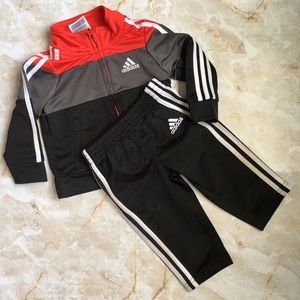 adidas Red/Black Tracksuit for Baby 6mo